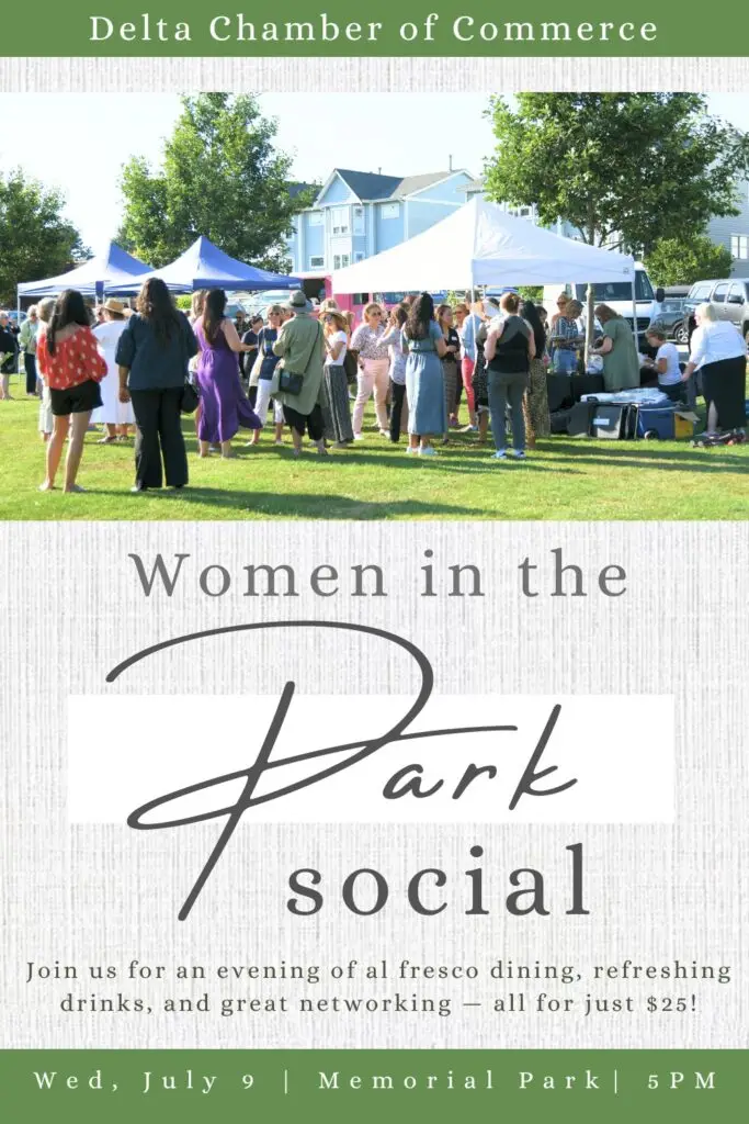 Join me at the Women in the Park Sunset Social on July 9th, 2025