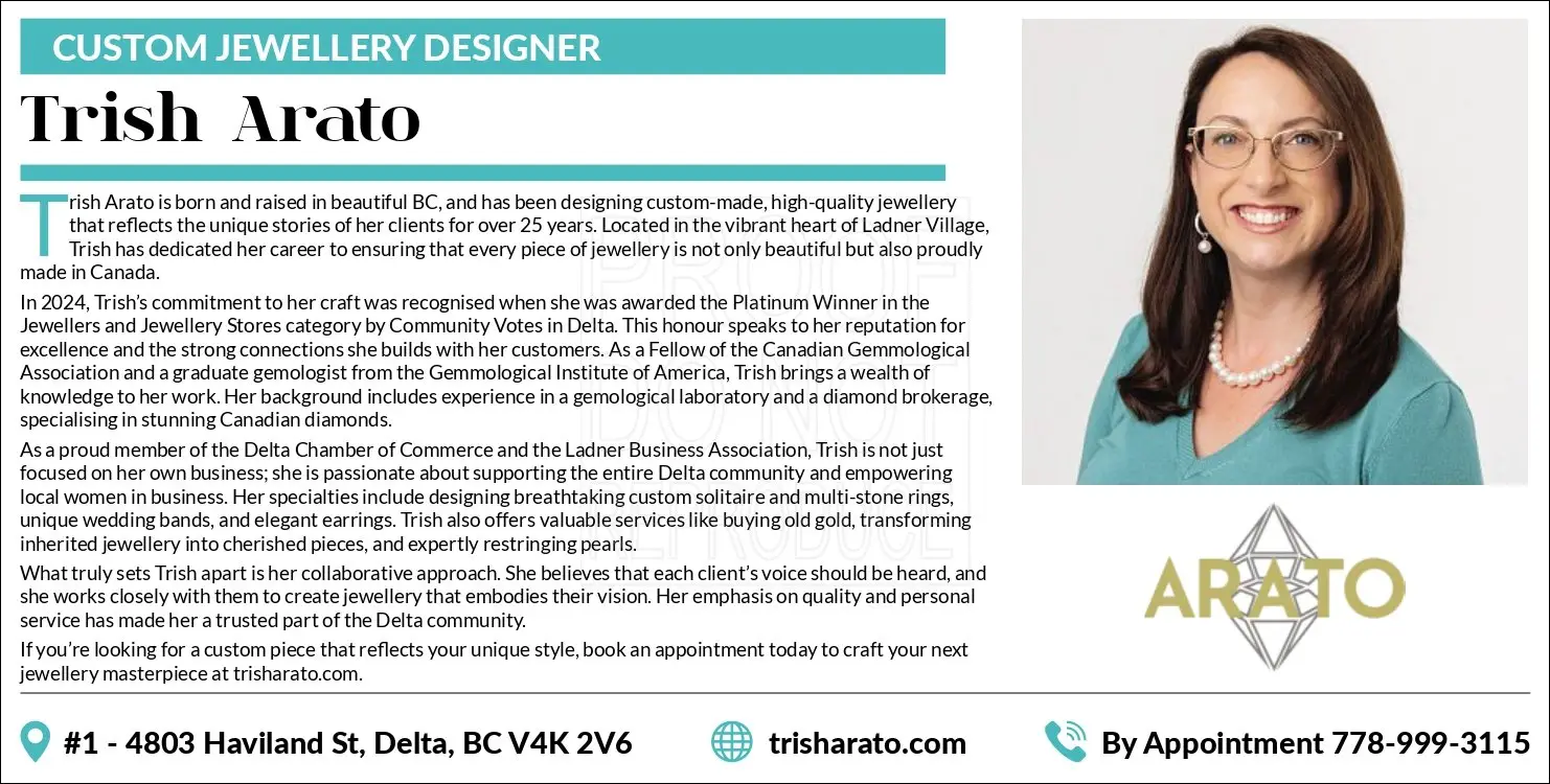 Featured in "Women in Business" in the Delta Optimist