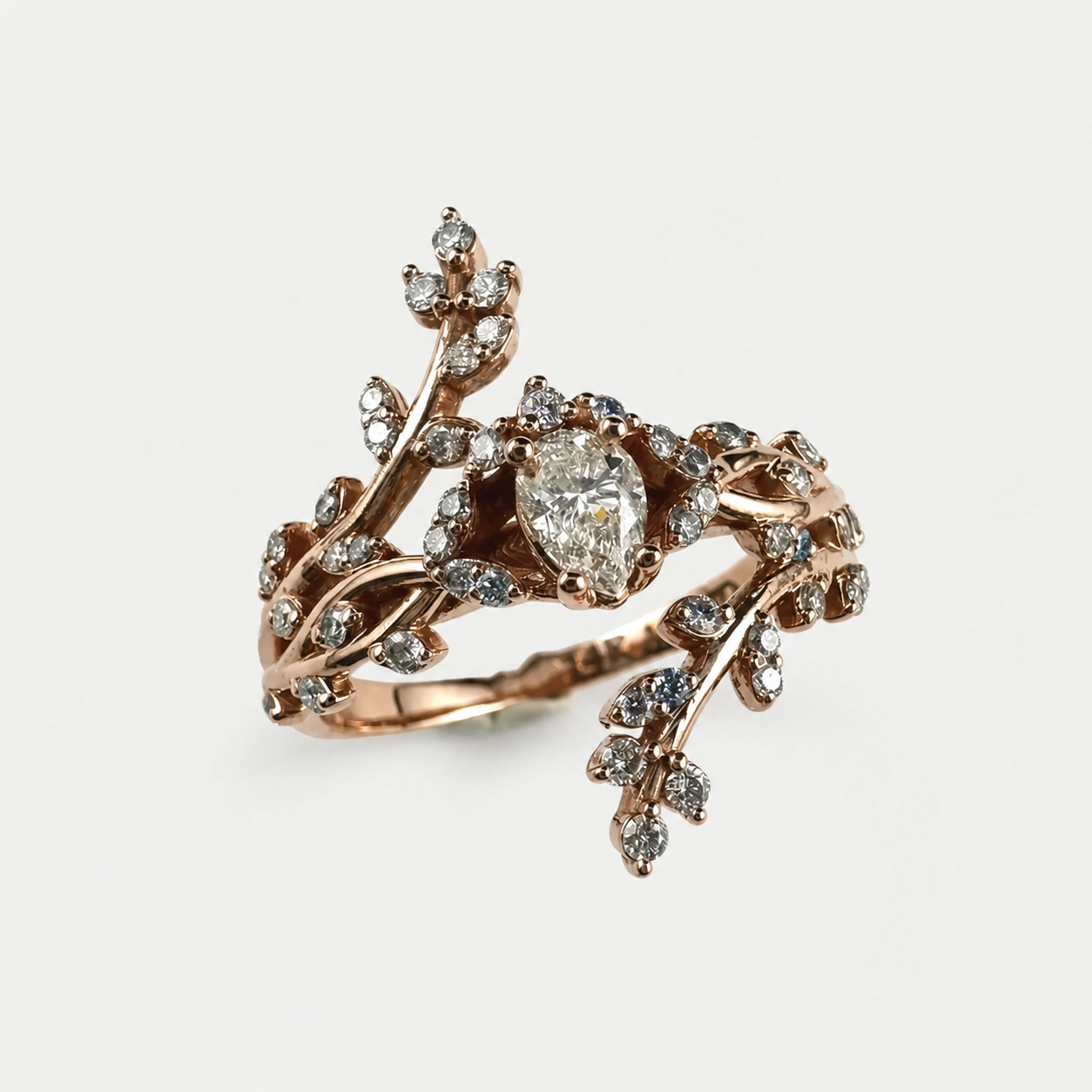 14K Rose Gold Diamond Ring