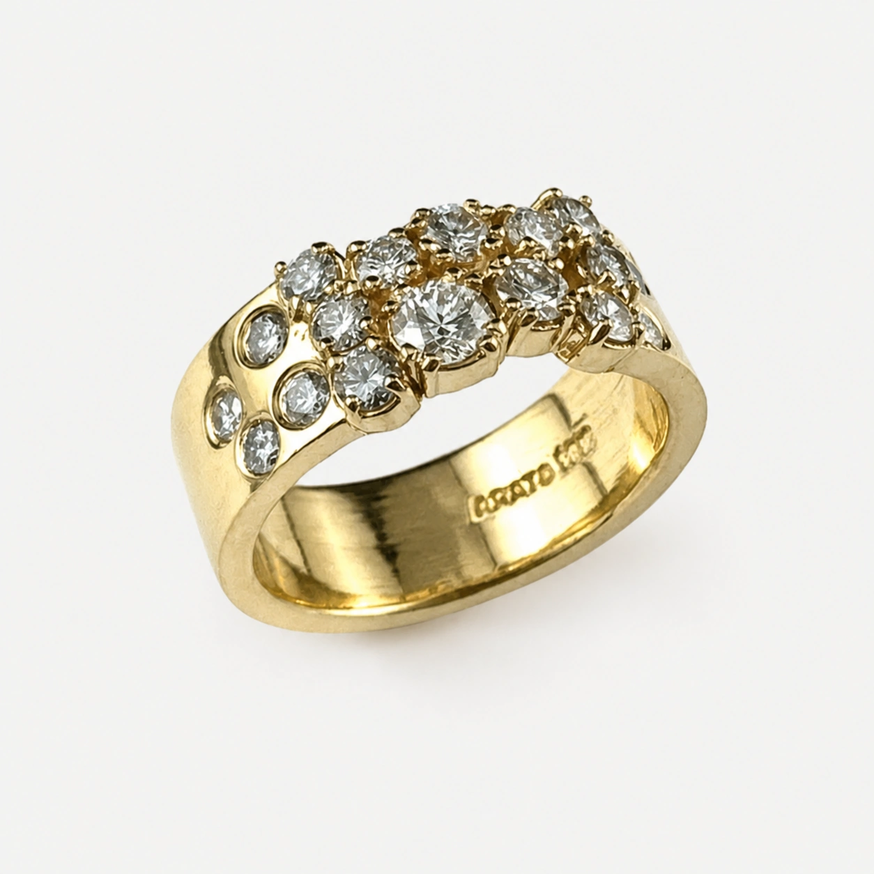 18K Yellow Gold Multi Diamond Ring