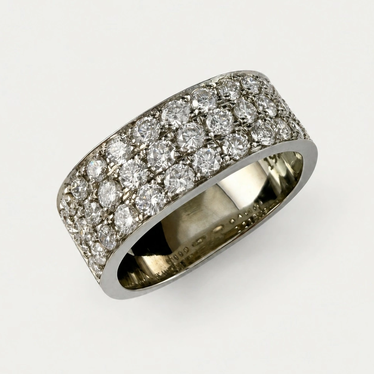19K White Gold Multi Diamond Ring From Avif