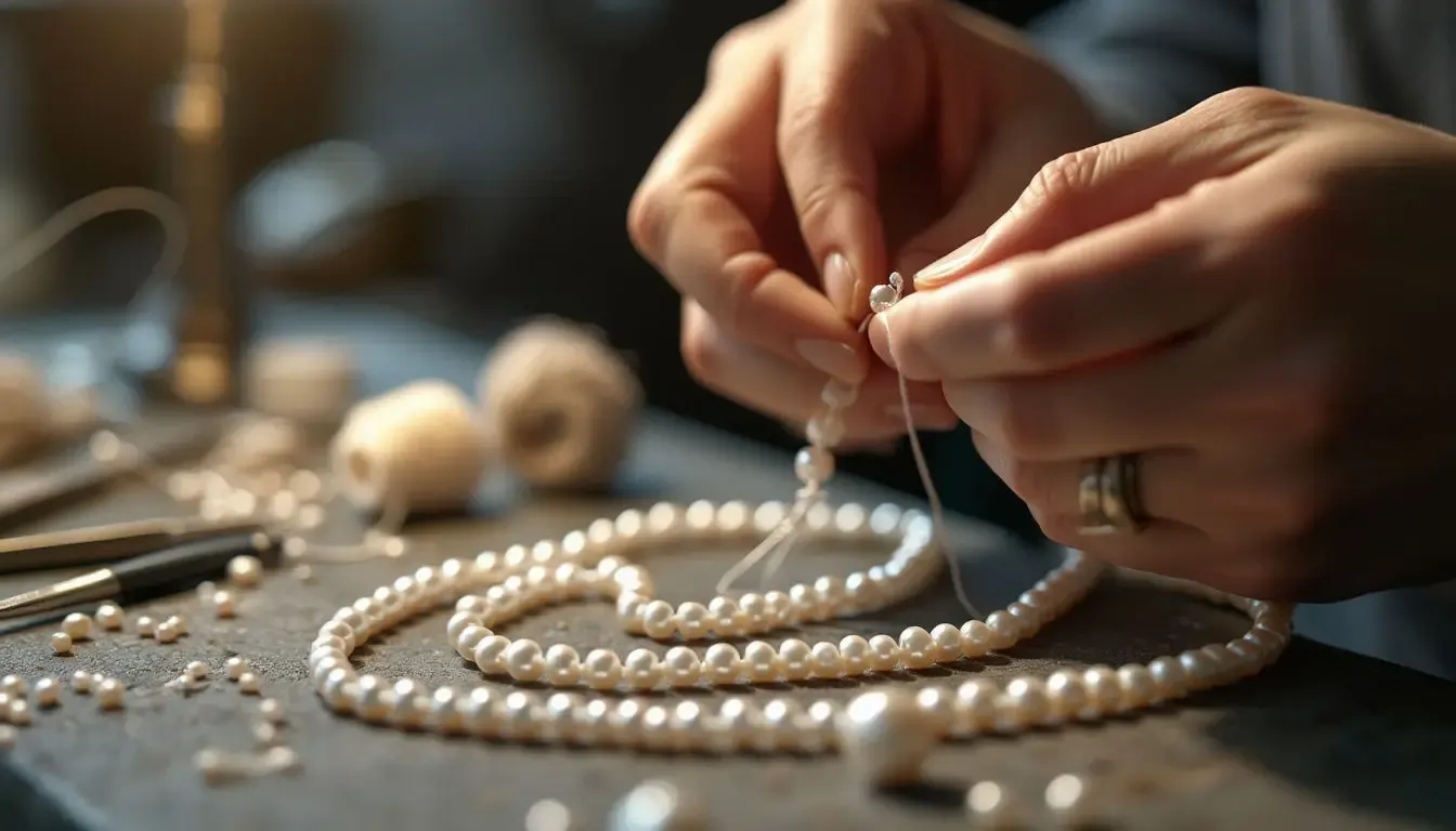 Pearl Necklace Restringing